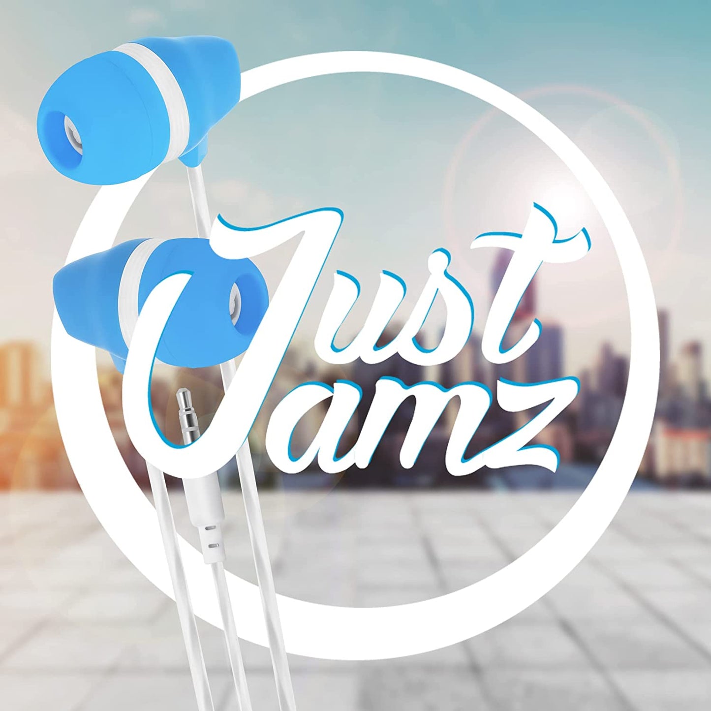 100 Pack of JustJamz Bubbles, Colorful in-Ear Earbuds, Assorted Colors (United States)