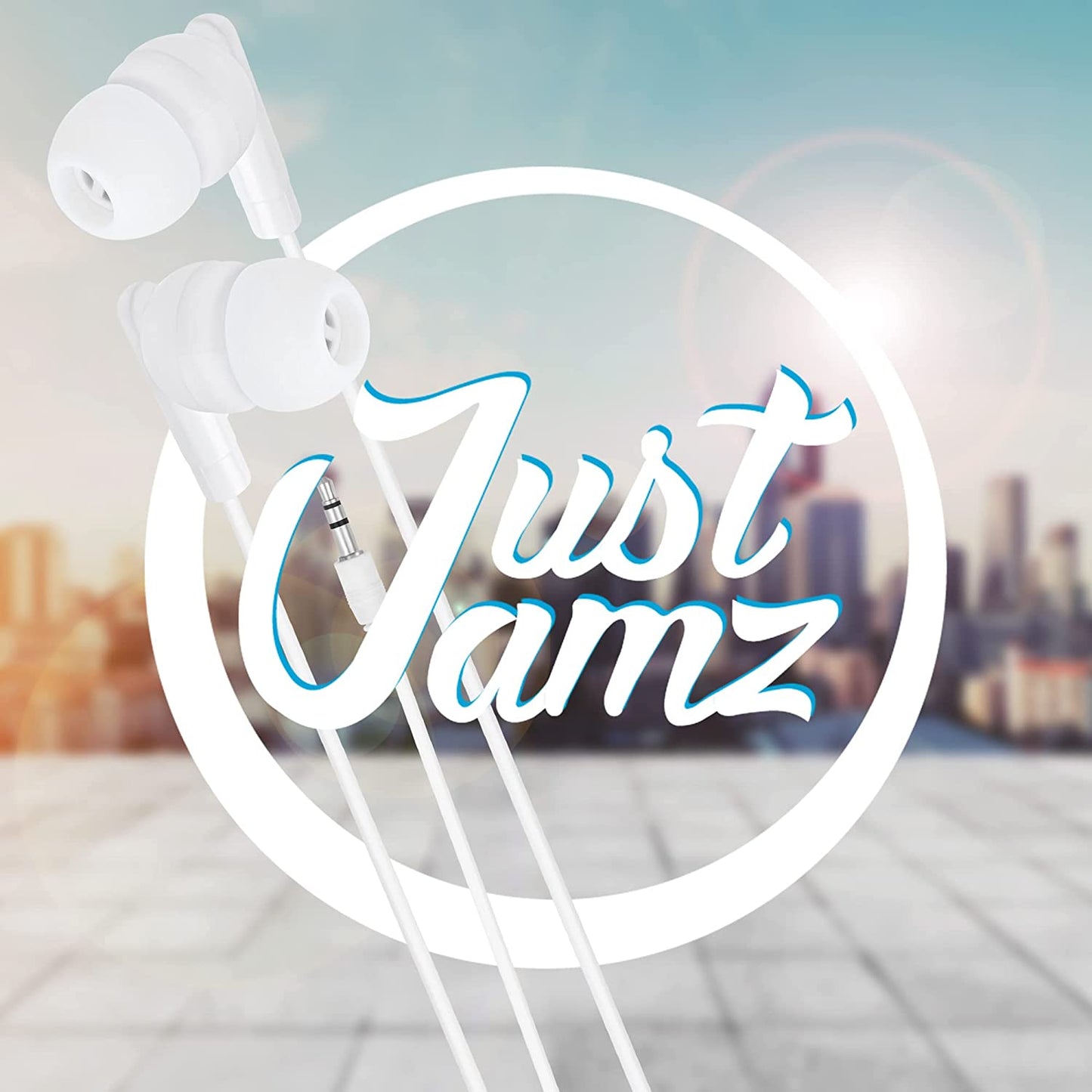 30 Pack of Basic Pearl White Disposable Earbuds (United States)