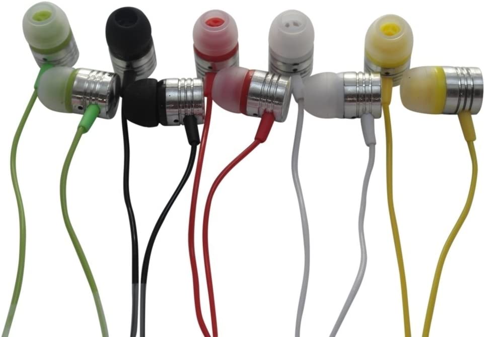 30 Pack of JustJamz Jelly Matte Colorful in-Ear Earbuds