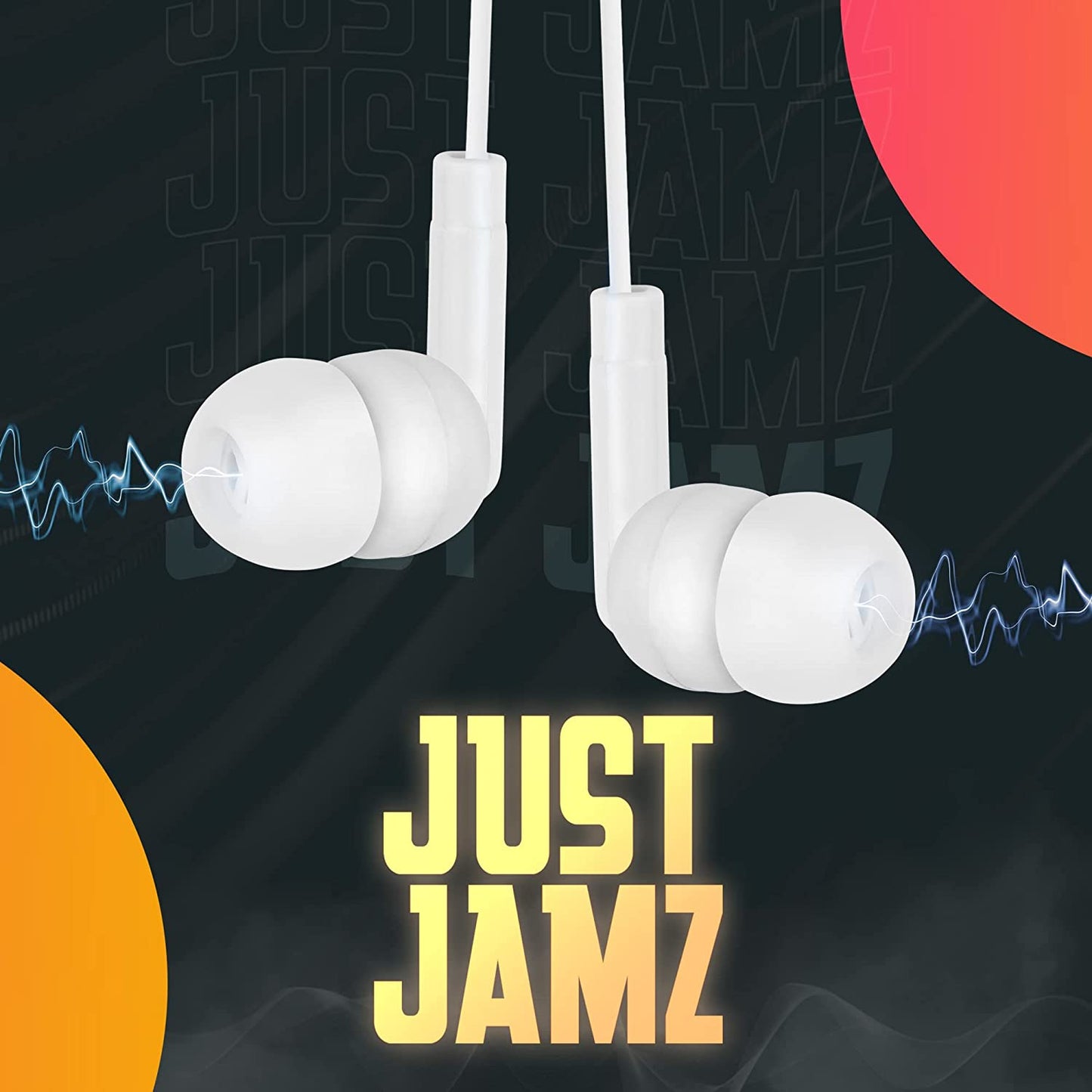 100 Pack of Basic Pearl White Disposable Earbuds