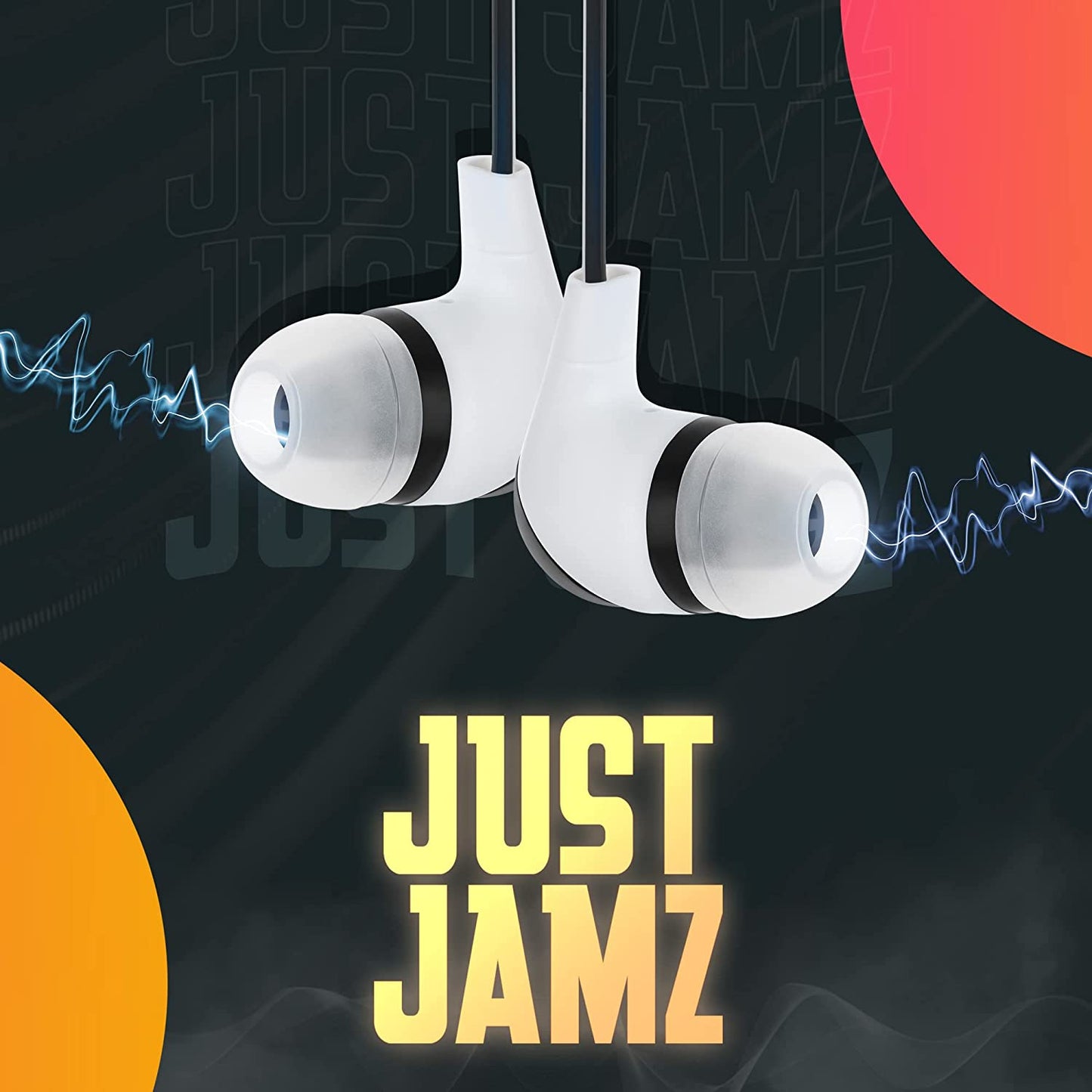 100 Pack of Basic Black and white Simple Disposable Earbuds (Europe)