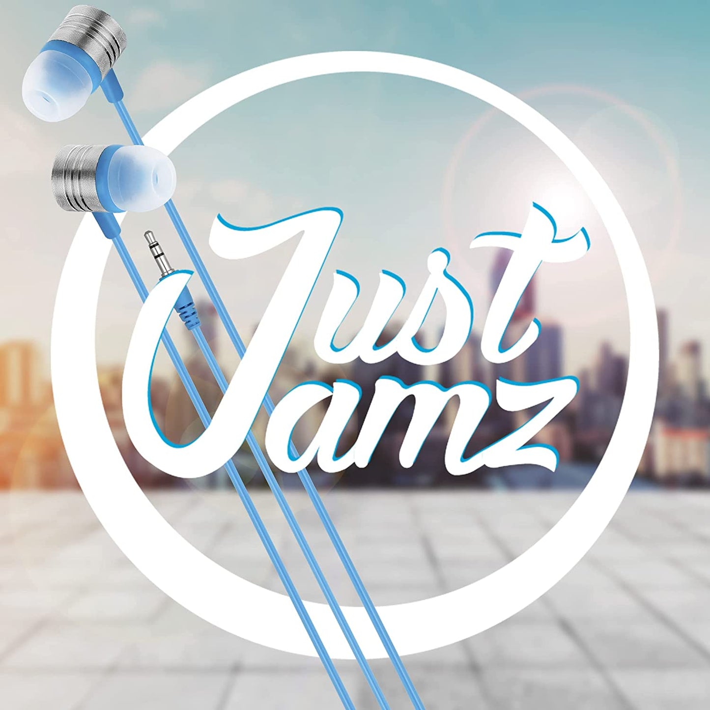 30 Pack of JustJamz Jelly Matte Colorful in-Ear Earbuds