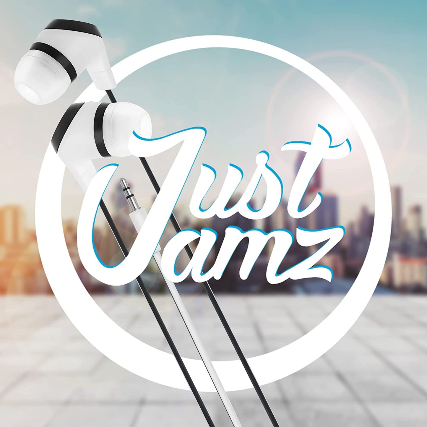 100 Pack of Basic Black and white Simple Disposable Earbuds (United States)