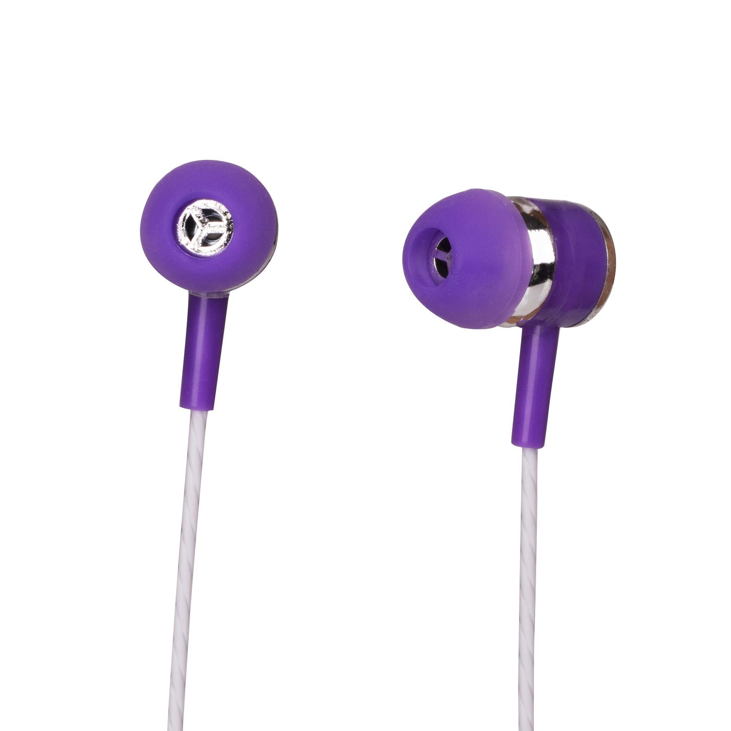 50 Pack of JustJamz Marbles, Colorful Earbuds, 3.5mm Jack, Assorted Colors