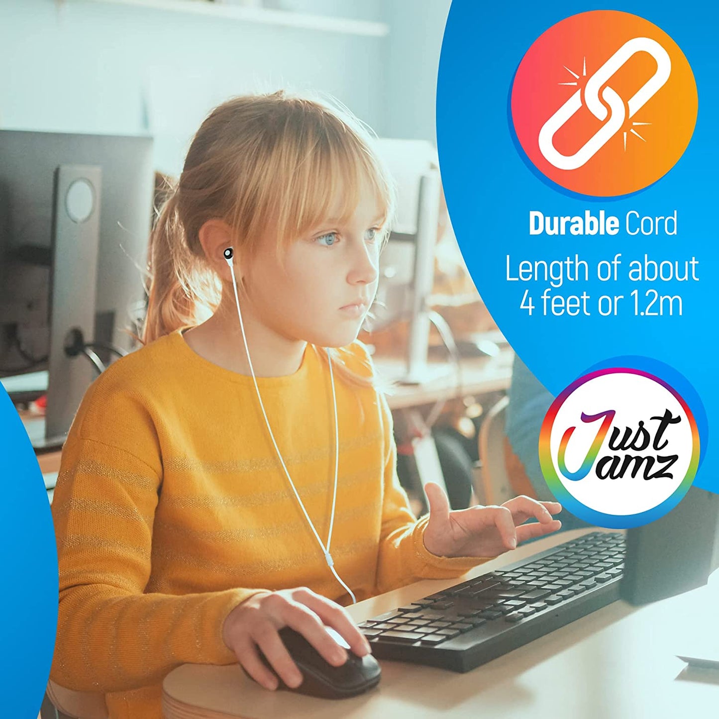 100 Pack of Basic Black and white Simple Disposable Earbuds (United States)