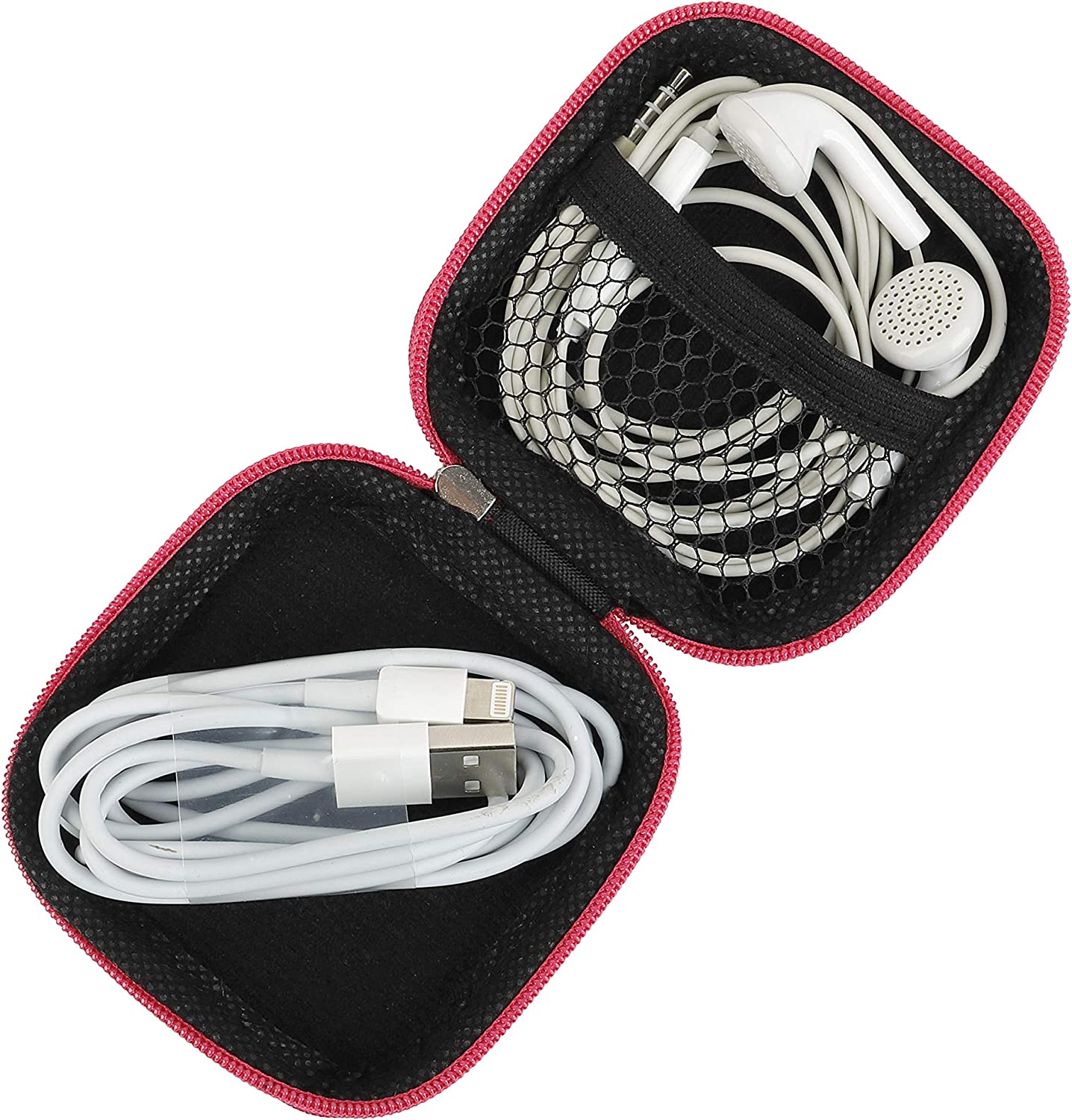 10 Pack of Pink Square Cases for Earbuds