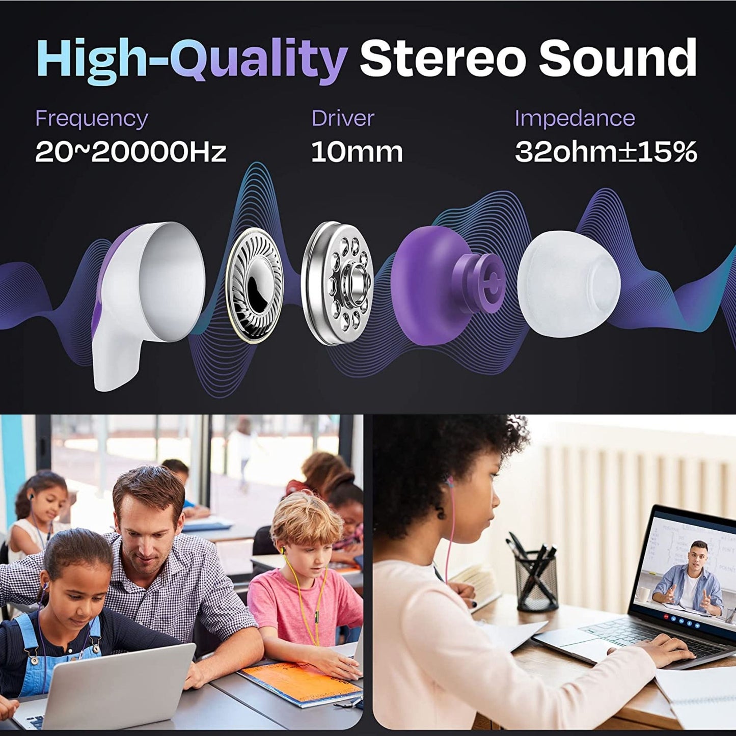 1000 JustJamz Bits Colorful Quality Earbuds