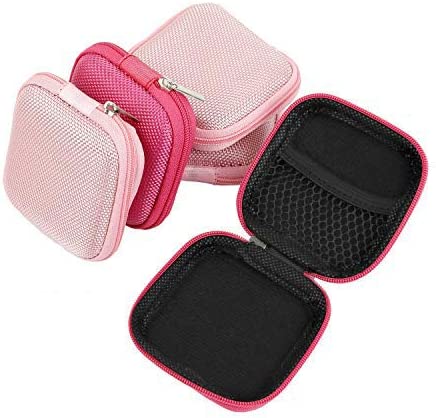 5 Pack of Pink Square Cases for Earbuds
