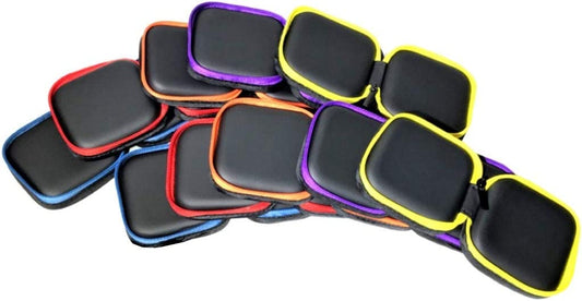 10 Pack of Colorful Square Cases for Earbuds