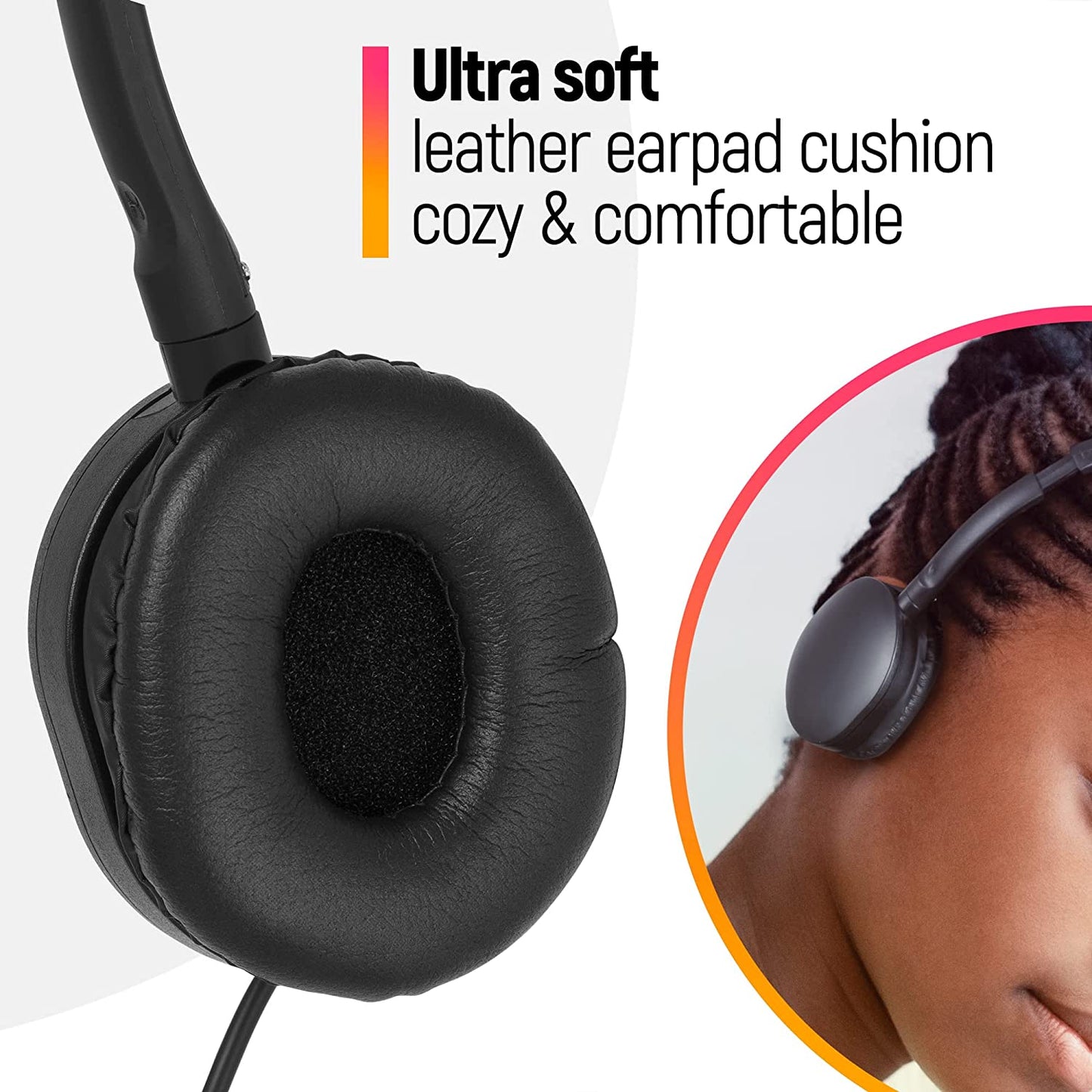 JustJamz® Headphones | 30 Pack | Wholesale Bulk Headphones | Headphones with Microphone | Bulk Over-Ear Headphones with Mic | Foldable with Soft Leather Cushion | HQ Stereo Sound 3.5mm Jack (Black)