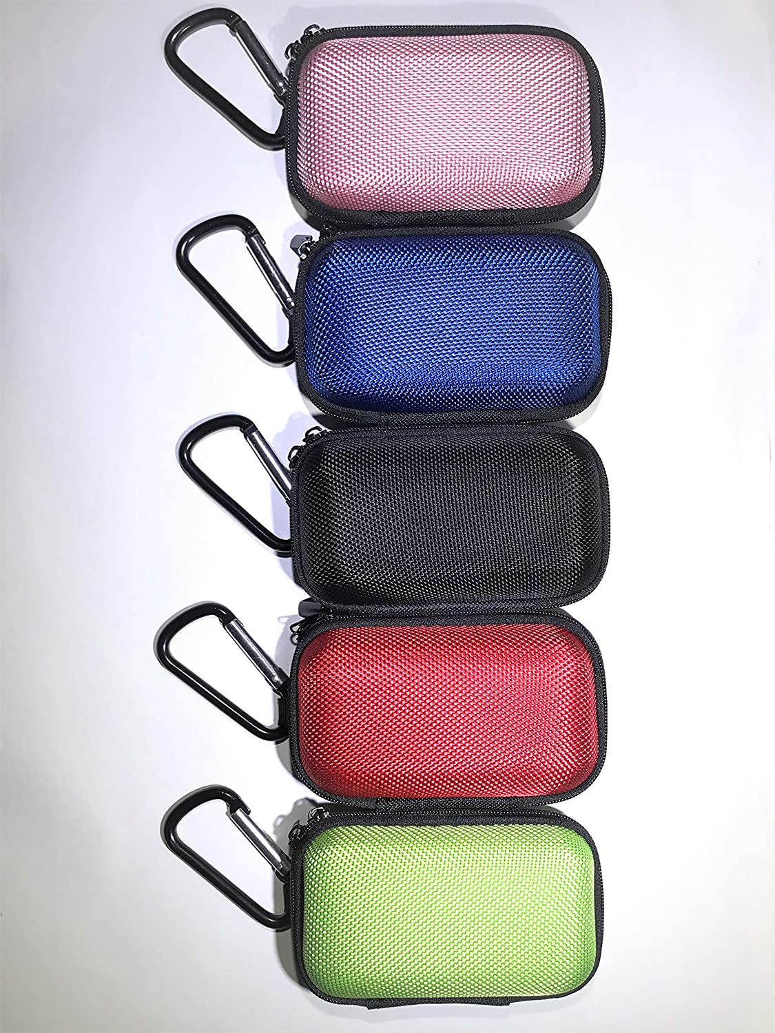 5 Pack of Colorful Rectangle Cases for Earbuds