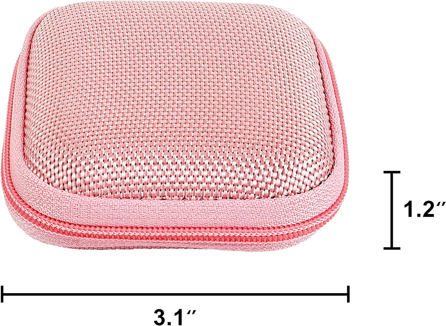 5 Pack of Pink Square Cases for Earbuds